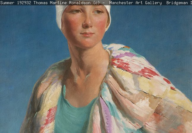 "Summer" 1929.32, Thomas Martine Ronaldson © Manchester Art Gallery / Bridgeman Images.