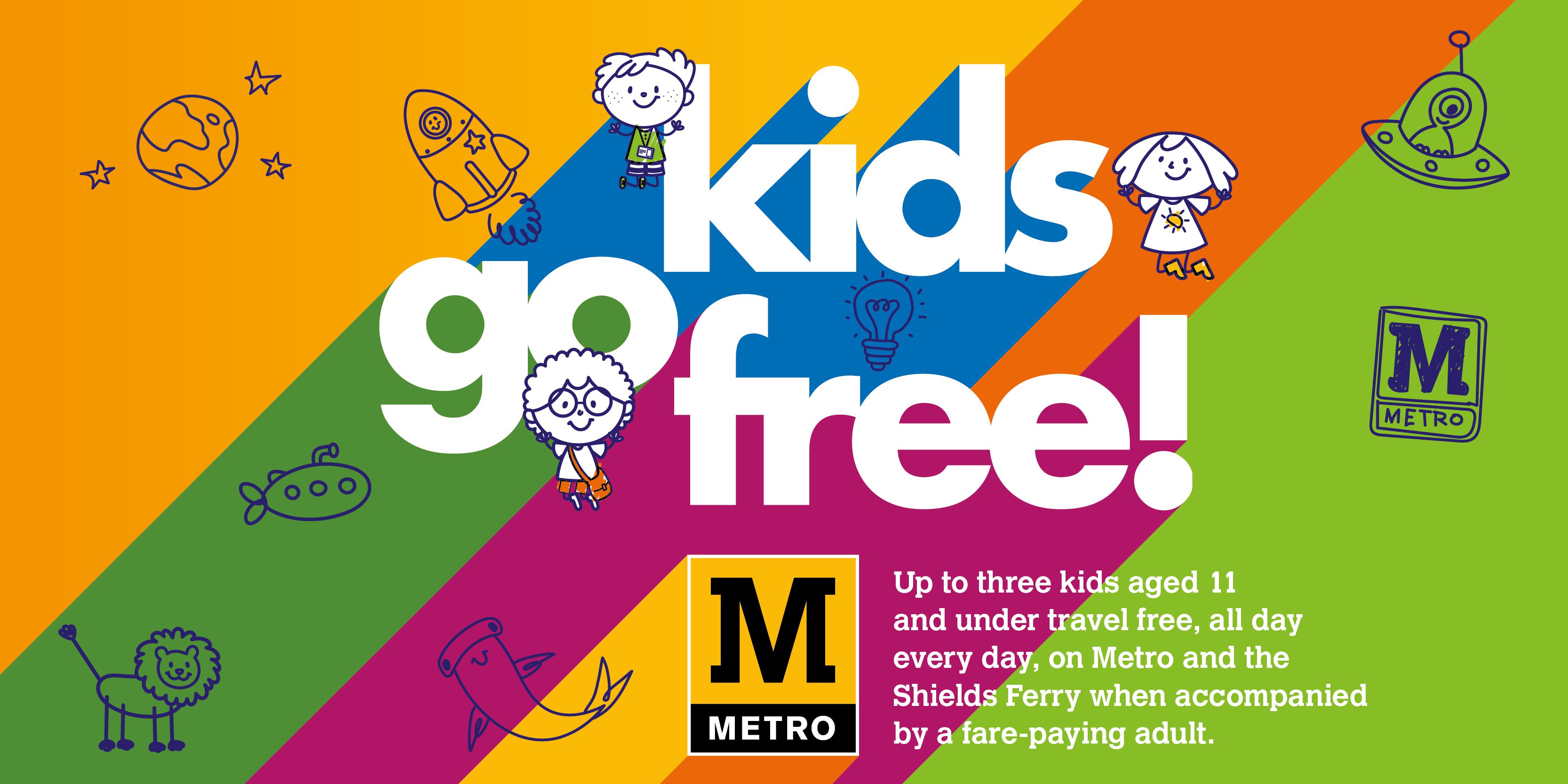 Nexus' Kids go free campaign graphic Nexus' Kids go free campaign graphic