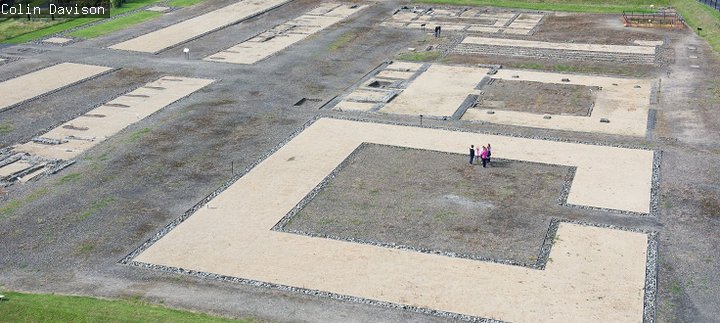Looking down on the Segdunum site