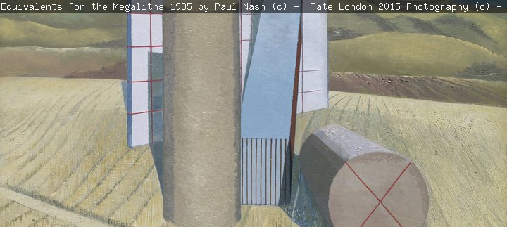 Equivalents for the Megaliths ,1935 by Paul Nash © Tate, London 2015
