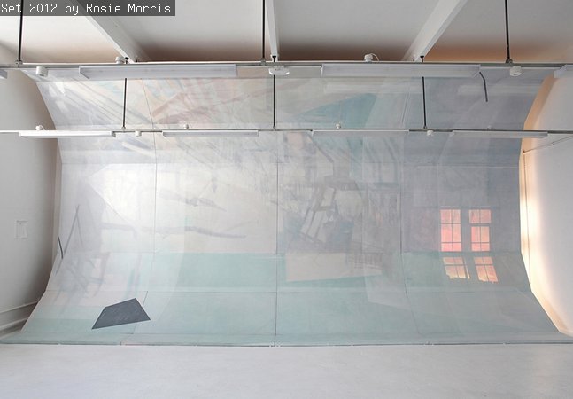An image of an architectural installation by artist rosie Morris
