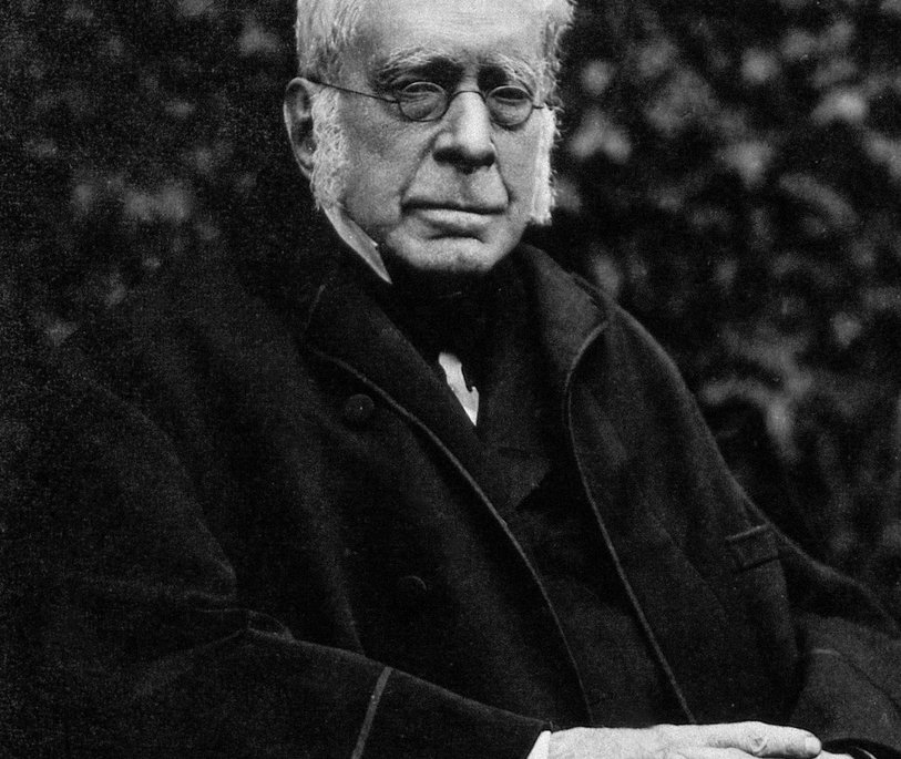 Black and white photograph of George Biddell Airy1891