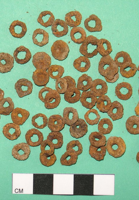 Loose loops from ring-mail armour.