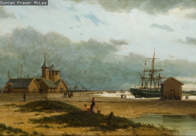 Wreck off of South Pier, 1897