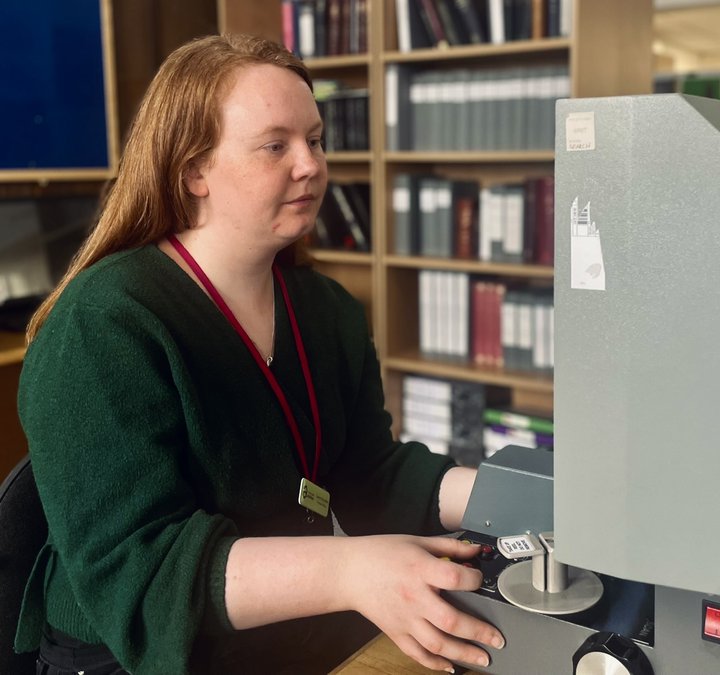 Archives service assistant in search room
