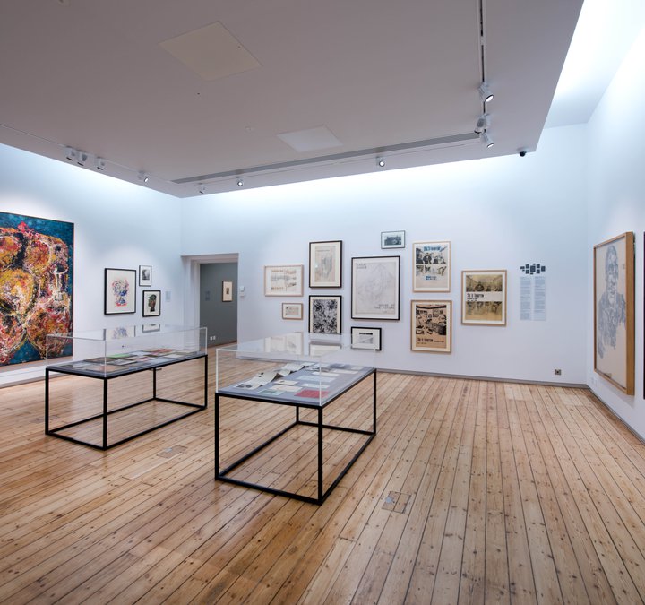 Art work is on the walls in the Hatton Gallery 