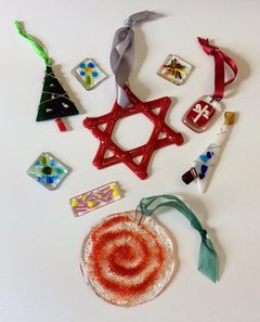 Fused glass Christmas Decorations