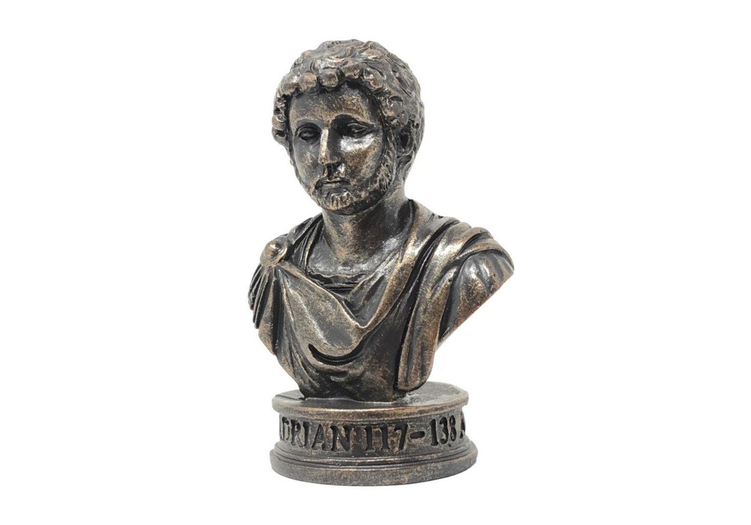A resin bust of Emperor Hadrian