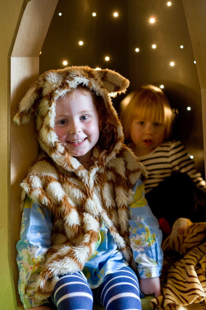 Young children in the Mouse House