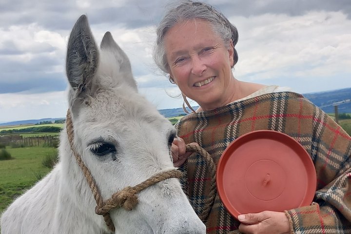 A woman (Louisa Gidney) and a Mule