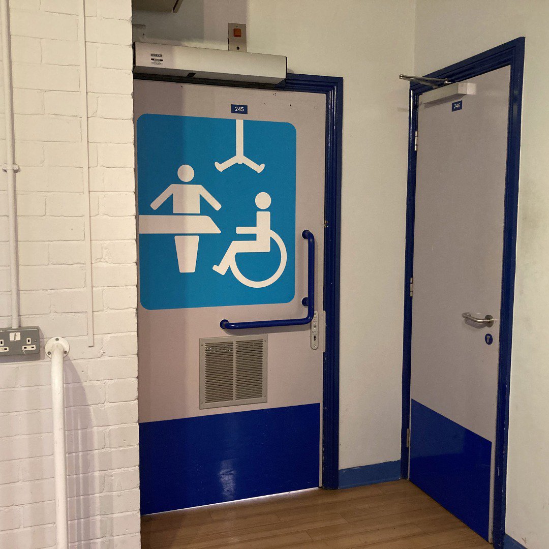 Accessible toilet in a museum Accessible toilet in a museum