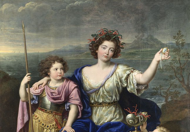 Pierre Mignard, 'The Marquise de Seignelay', 1691 (detail)