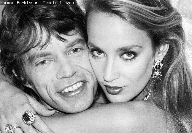 Mick Jagger; Jerry Hall by Norman Parkinson, Jul 81 © Norman Parkinson Iconic Images
