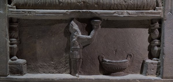 Victor tombstone, slave detail