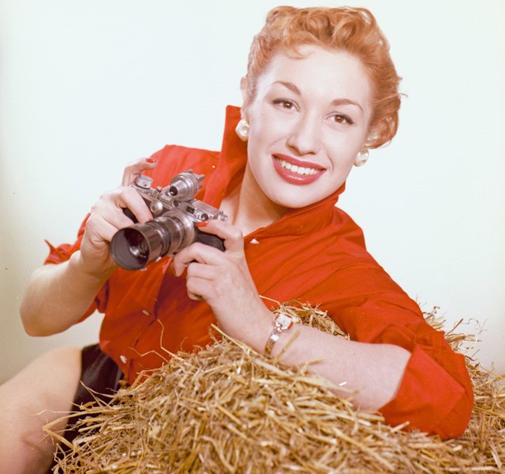 Model poses for a Turners publicity shot, March 1955
