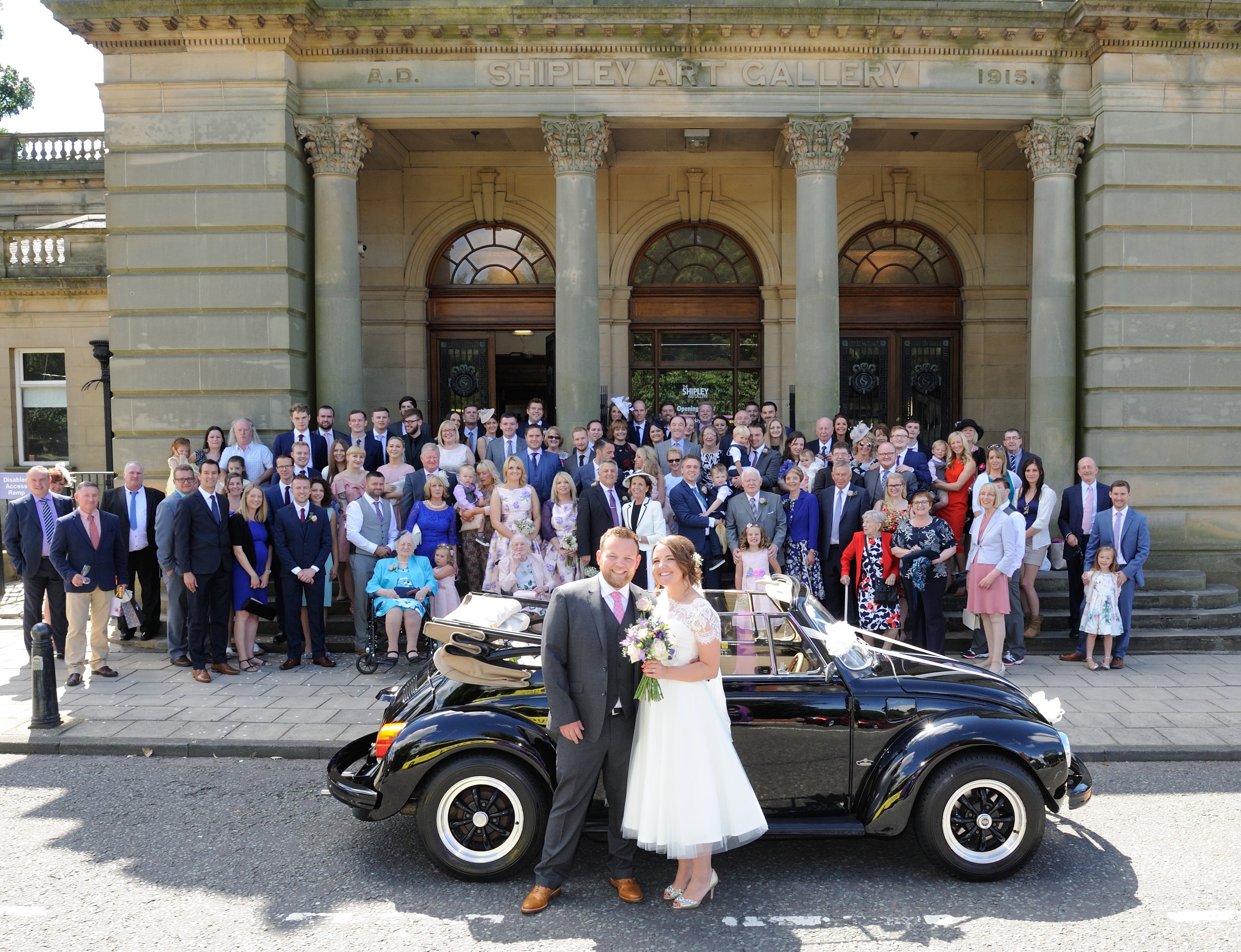 Shipley Art Gallery Wedding photograph by Jeff Jones Photography