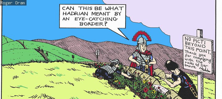 Cartoon of Roman soldiers 