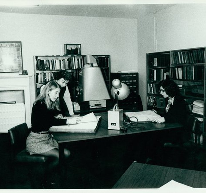 Search room at Saville Place, 1960s