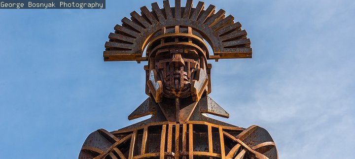 Roman centurion sculpture