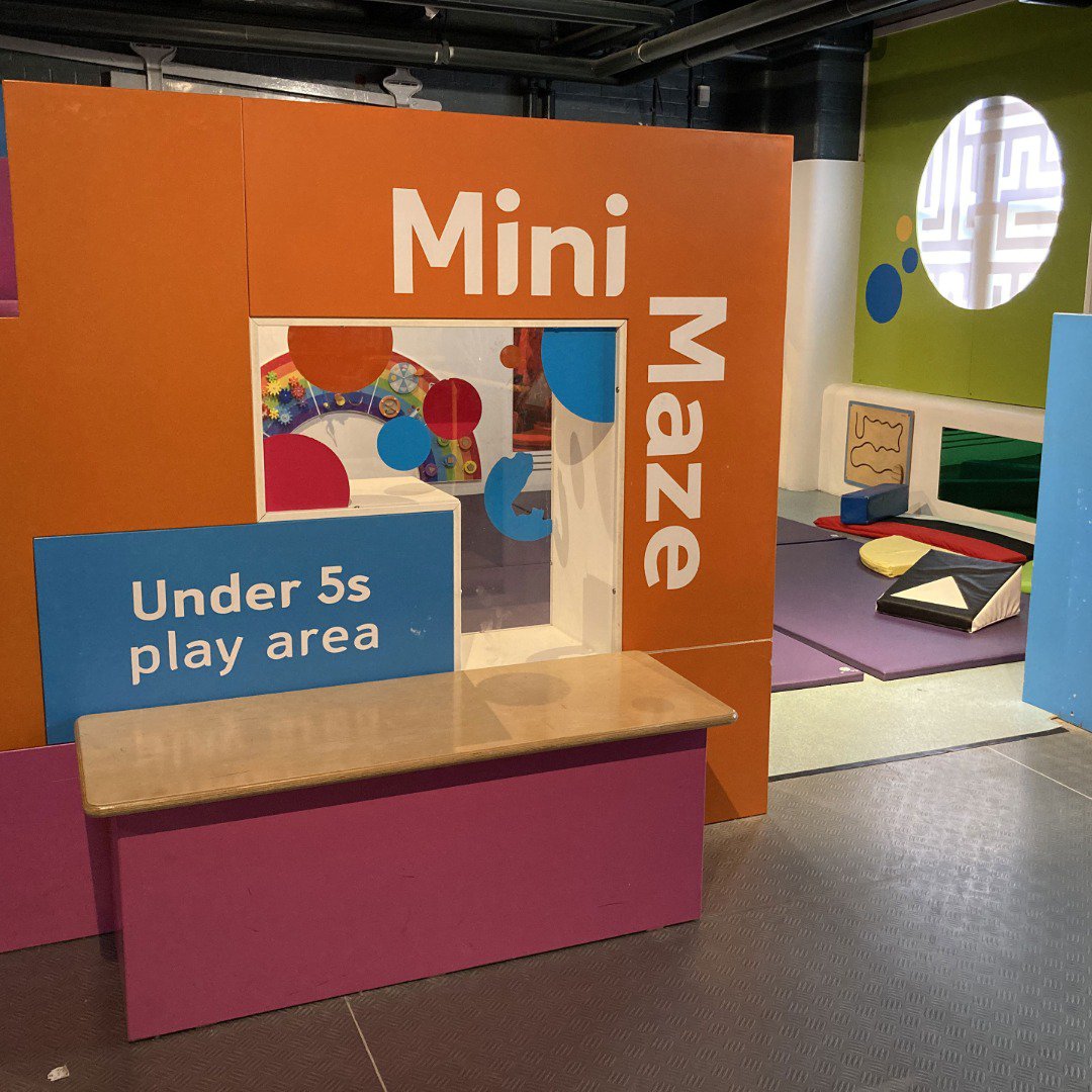 Entrance to a children’s soft play area Entrance to a children’s soft play area