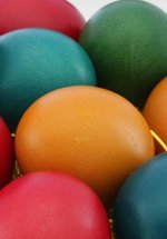 bowl of painted eggs