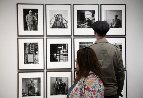Visitors at exhibition