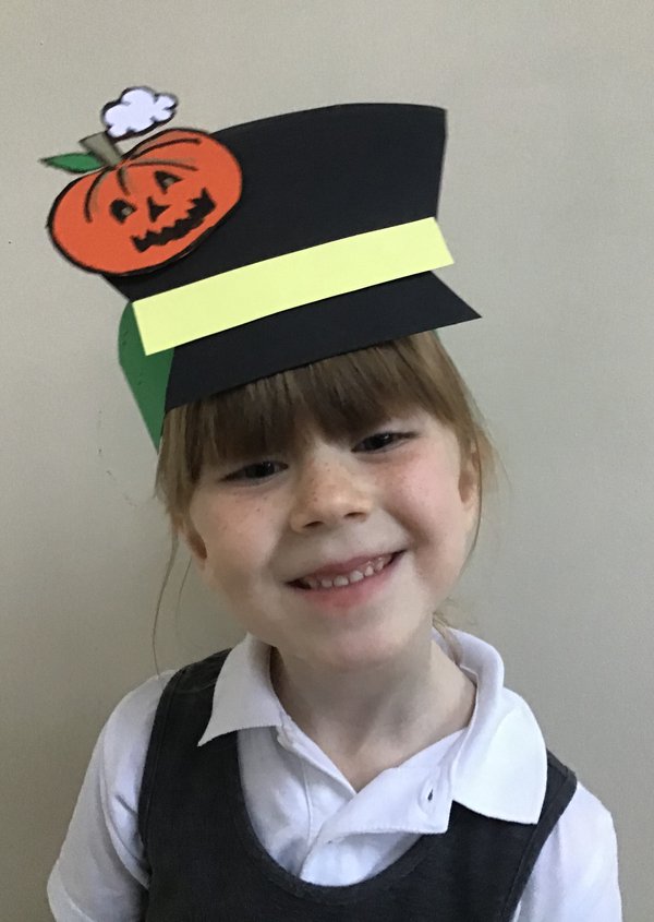 Little girl wearing hat