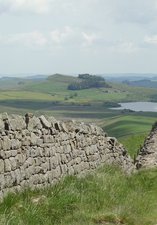 Section of the Roman build Hadrian's Wall