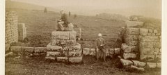 Two men at Housesteads circa 1930