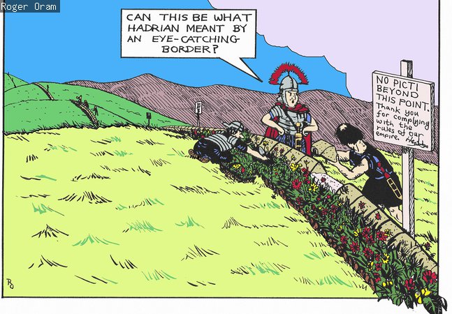 Cartoon of Roman soldiers 