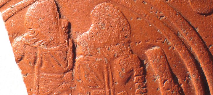 Fragment showing gladiators