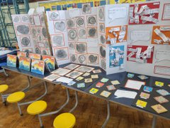 Shiremoor Primary school Cultural Match exhibition  