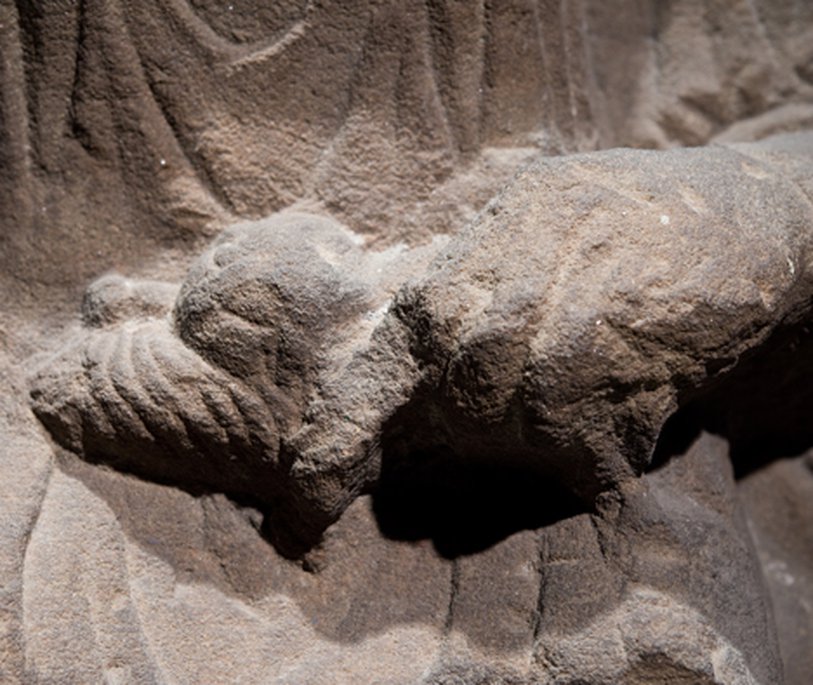 Regina tombstone spindle detail