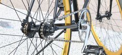 A bike wheel 