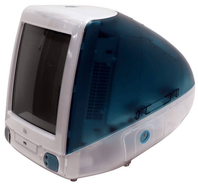 photograph of an imac computer