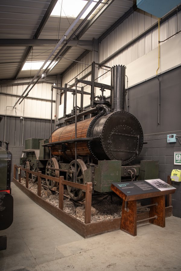 Billy on display at Stephenson Steam Railway