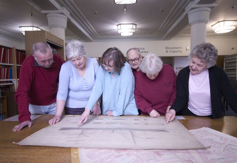 Group using the Archives