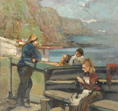 Figures on a Harbour, William Henry Charlton