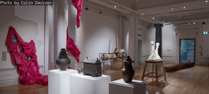 Several sculptures are on display at the Hatton Gallery.