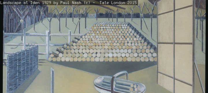 Landscape at Iden, 1929 by Paul Nash © Tate, London 2015