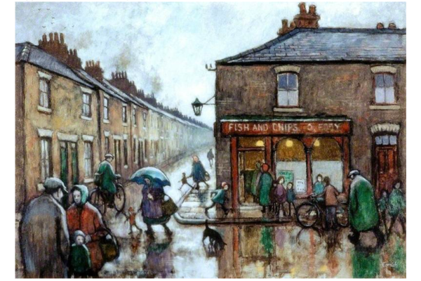 Norman Cornish (1919-2014) Wet Friday 1975, Purchased 1976