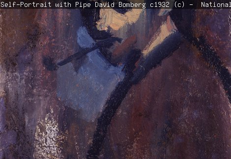 Self-Portrait with Pipe, David Bomberg, c.1932 © National Portrait Gallery, London